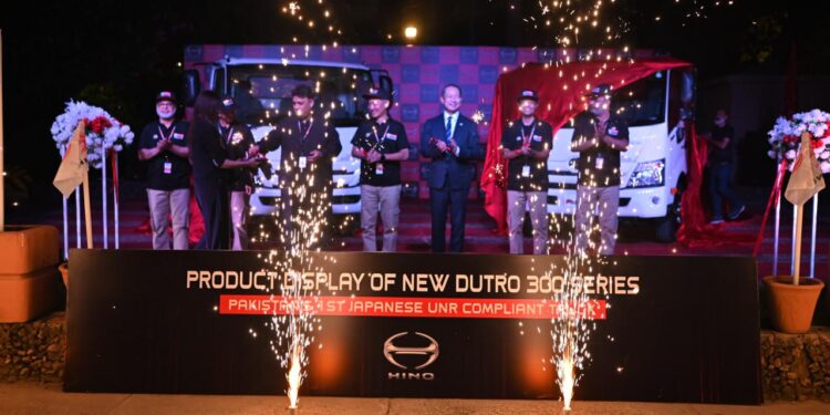 Hinopak Motors Limited unveiled its new “Hino Pioneer” Dutro 300 Series lineup at a local hotel in Islamabad.