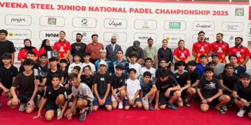 NAVEENA STEEL JUNIOR NATIONAL PADEL CHAMPIONSHIP 2025 KICKS OFF IN KARACHI