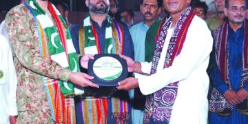 Karachi secures third position in ring ball Competition at Ghotki Sports Festival