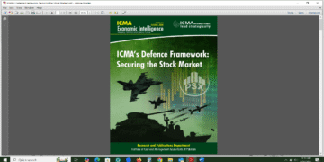 ICMA Proposes Four-Point Defence Framework to  Secure Pakistan Stock Market in Times of Crisis