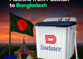 Dawlance Exports First Batch of Single Tub Washing Machines  from Pakistan to Bangladesh
