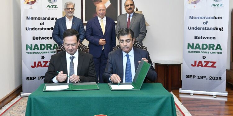 Jazz, NADRA Technologies Limited (NTL) Partner to Advance Digital Services for Pakistanis