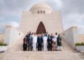 U.S. CONSUL GENERAL CHARLES GOODMAN HONORS QUAID-E-AZAM AT MAZAR-E-QUAID, REAFFIRMS U.S.-PAKISTAN TIES