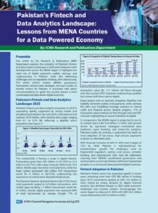 Research Study - Pakistan’s Fintech and Data Analytics Landscape Lessons from MENA Countries