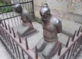 Ugly statues in China that are slapped by thousands of people.