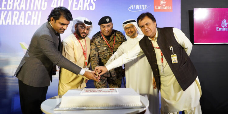 Emirates Showcases Retrofitted B777 with Premium Economy to Celebrate 40th Anniversary of Operations to Karachi