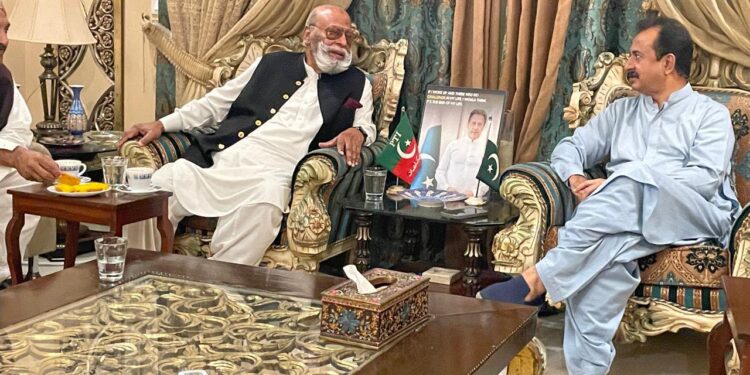 Kunwar Qutubuddin Khan,Met with Haleem Adil Sheikh, President PTI Sindh.