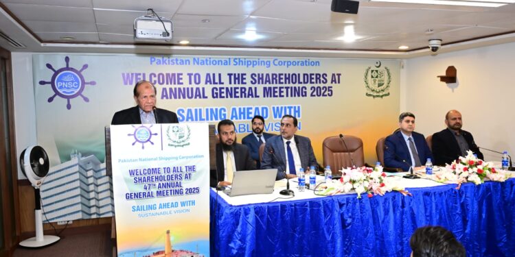 The National Flag Carrier, Pakistan National Shipping Corporation (PNSC), convened its 47th Annual General Meeting for the financial year 2024-25 on 28th October, 2025 in Karachi.