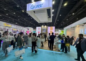Picture Caption - High range of buyers at the Goree Cosmetics stall on opening day of Beautyworld 2025.