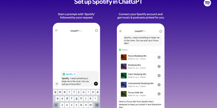 Spotify Now in ChatGPT, Turning Your Prompts into Personalized Picks