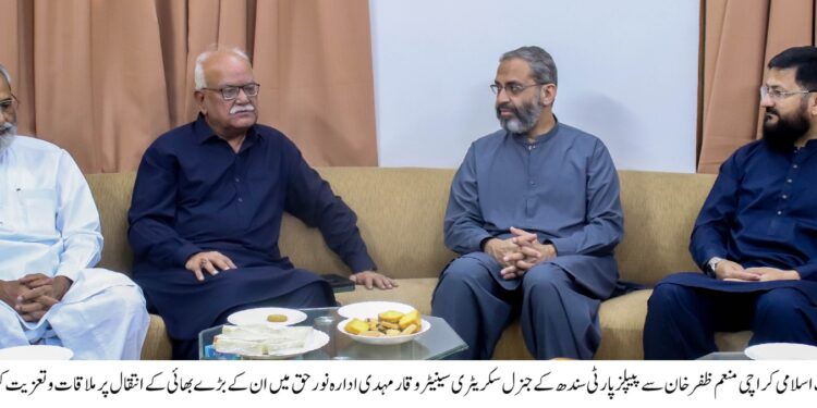 Pakistan People’s Party (PPP) Sindh General Secretary Senator Waqar Mehdi