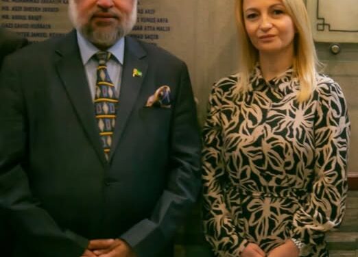 Muhammad Farooq Afzal,mat with  the Ambassador of Bulgaria H.E. Mrs. Irena Gancheva,
