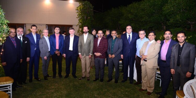 Athar Iqbal hosted dinner in the honor of the Consul General of USA in Karachi, Charles Goodman,