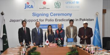 The Government of Japan has announced a new US$ 3.5 million grant to procure essential oral polio vaccines as part of its continued support to Pakistan’s polio eradication efforts.