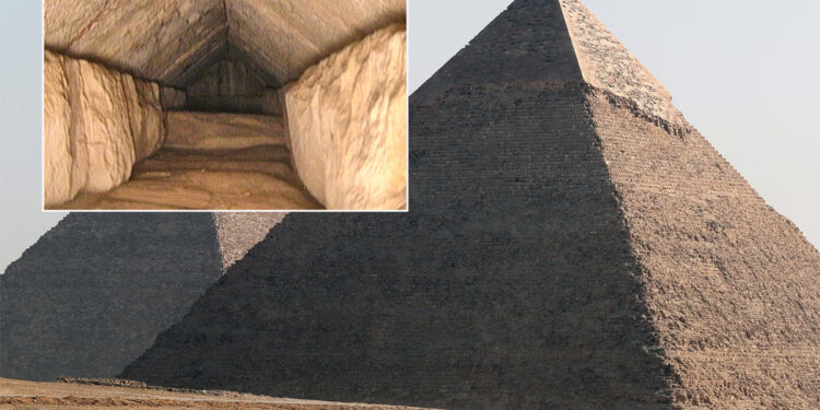 Secret passageway revealed in famous Egyptian pyramids
