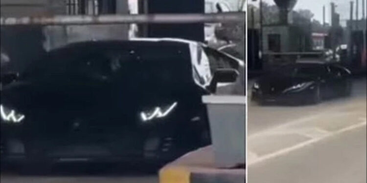 A stingy owner of an expensive Lamborghini finds a unique way to save on toll taxes.