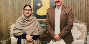 Faryal Talpur met the PPP’s nominated Prime Minister, Faisal Mumtaz Rathore.