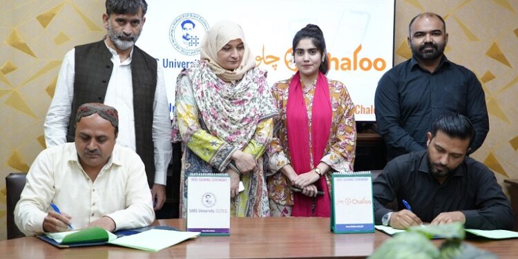 SABS UNIVERSITY JAMSHORO SIGNS MOU TO LAUNCH SMART TRANSPORT INITIATIVE