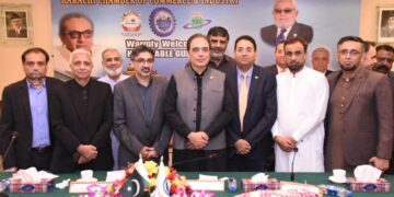 Saqib Fayyaz Magon along with his delegation met with newly elected President Rehan Hanif.