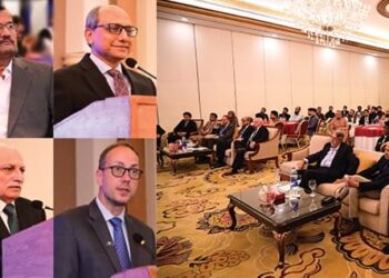 Sindh Minister of Labor, Geir Tonstoel, Country Director ILO, Feroz Alam, Vice President Employers Federation of Pakistan,