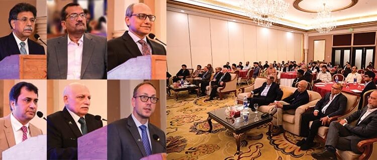 Sindh Minister of Labor, Geir Tonstoel, Country Director ILO, Feroz Alam, Vice President Employers Federation of Pakistan,