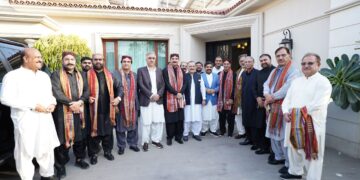 Sindh Senior Minister Sharjeel Inam Memon hosted a luncheon in honour of the members of the Central Executive Committee of the Pakistan Peoples Party.