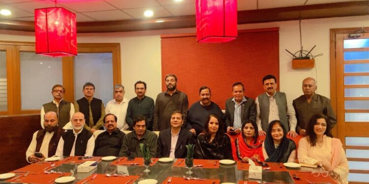 Renowned organiser and host Syed Abdul Basit was joined on stage