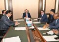 Sharjeel Inam Memon, called on by a high-level delegation of the Asian Development Bank (ADB) at his office in Karachi.