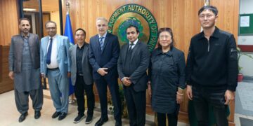 A meeting was held between TDAP Peshawar and the Olive Culture II Scale-up Project Team at the Agriculture Research Institute (ARI) Tarnab, Peshawar,