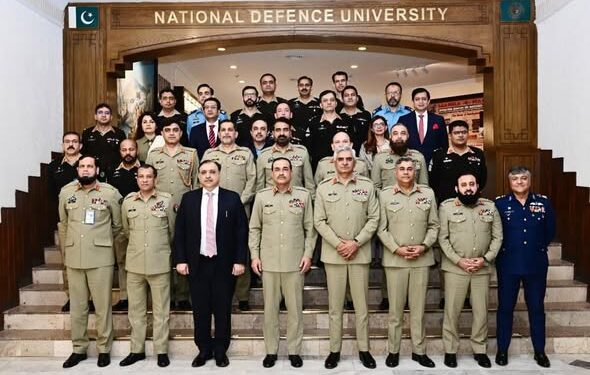 Field Marshal Syed Asim Munir, NI (M), HJ, COAS & CDF, visited the National Defense University (NDU),