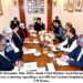 Sindh Chief Minister Syed Murad Ali Shah presides over a meeting regarding a new 600-bed Larkano hospital project at CM House.