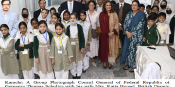 Consul General of Federal Republic of Germany Thomas Schultze with his wife Mrs. Katja Heusel,