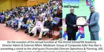 A grand and prestigious annual function was held at the Orchid School/KN Academy, a project of Medicam Group of Companies.