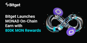 Bitget Launches MONAD On-Chain Earn and 800,000 MON Trading Rewards as MON Lists on the Universal Exchange