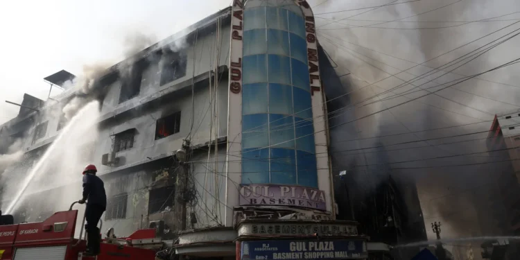 Search operation begins to locate over 50 missing people at Karachi’s Gul Plaza as fire doused after 24 hours
