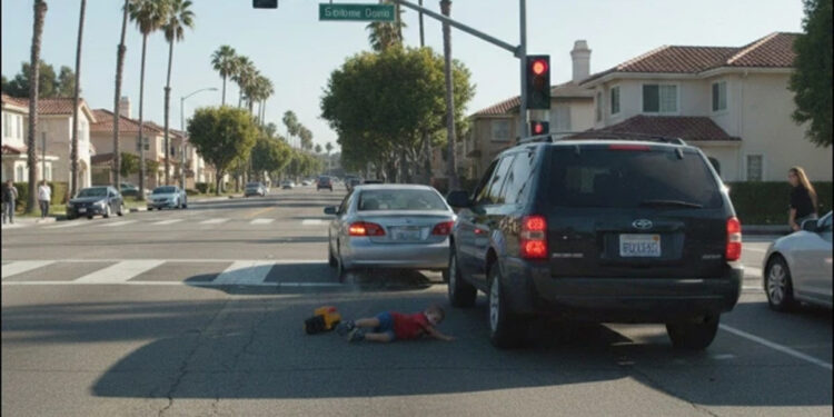 Video of child falling from moving car on busy highway goes viral, mother arrested.