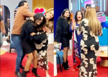 Girls fight over TikTok during live show, video goes viral.