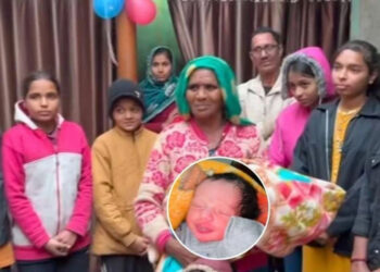 Son Born After 10 Daughters, Father Forgets Girls’ Names in joy, Video Goes Viral.