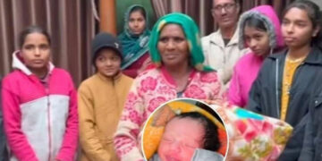Son Born After 10 Daughters, Father Forgets Girls’ Names in joy, Video Goes Viral.