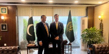 Dr Mirza lkhtiar Baig MNA with His Excelency Syed Yousuf Raza Gillani chairman Senate of pakistan