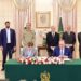Prime Minister Muhammad Shehbaz Sharif and CDF & COAS Syed Asim Munir witnessing signing of MoU between the Government of Pakistan and SC Financial Technologies LLC,
