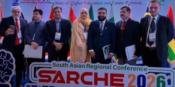 VICE-CHANCELLOR SABS UNIVERSITY JAMSHORO, DR. ARABELLA BHUTTO REPRESENTS PAKISTAN AT SARCHE 2026,