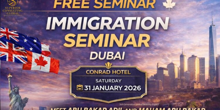 Superior Consulting Global to host its 64th One-to-One Immigration Seminar in Dubai on 31 January