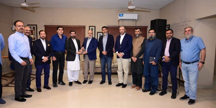 Dr. Danish Aman, Chairman Pakistan Tanners Association (Southern Zone) had the honour of hosting the Chairman of the Board, SSGC, Mr. Asif Inam,