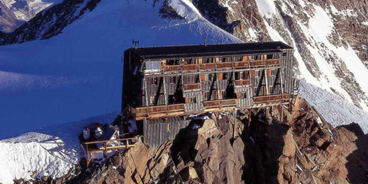 Europe’s tallest building: a historic masterpiece in the snow-capped mountains.