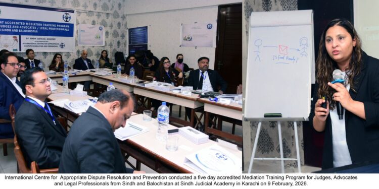 The Sindh Judicial Academy (SJA), in a landmark collaboration with the International Centre for Appropriate Dispute Resolution and Prevention (ICADRP),