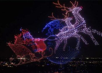 Demonstration of modern technology in China, drone show surprises the world.