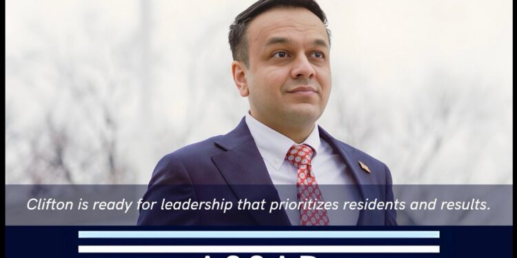 Dr. Assad Mujtaba Announces Candidacy for Clifton City Council “Heal the City. Lead the Future.”
