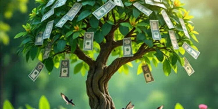 The tree on which “money” grows, not fruit?