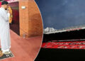 The call to prayer echoed for the first time at the famous Old Trafford Stadium.
